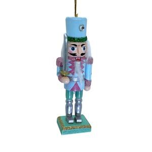Nutcracker Blue Pink Christmas Tree Ornament 5 in-New